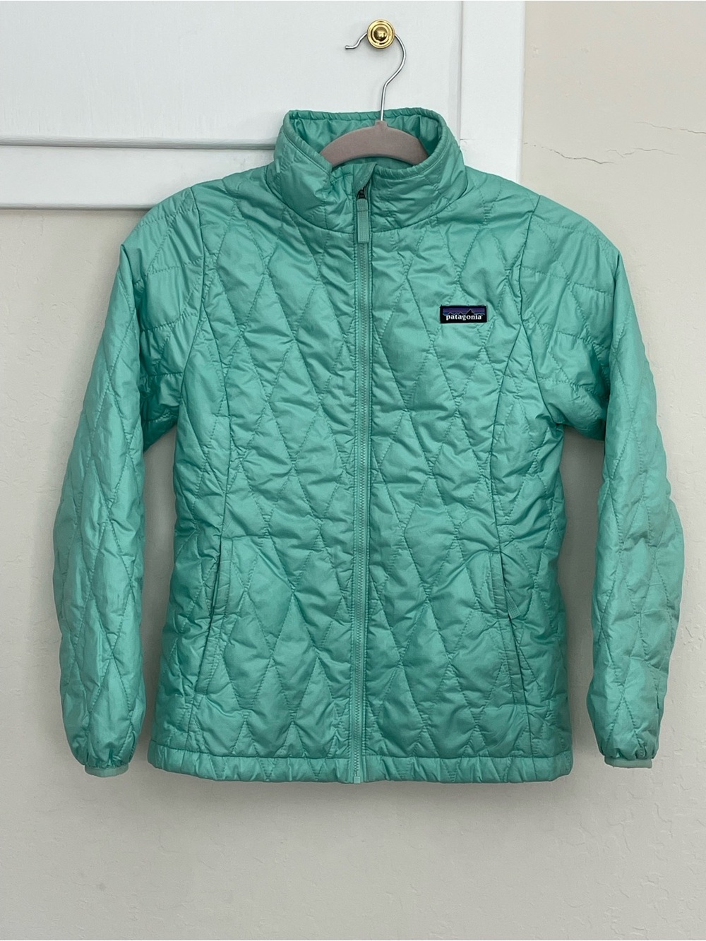 Patagonia Girl’s Nano Puff Jacket in Mint